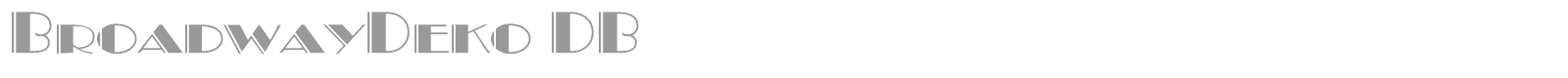 BroadwayDeko DB font preview
